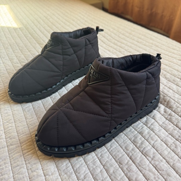 Prada Padded Re-Nylon Slippers - Picture 4 of 14